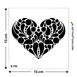 شابلون کد B 792 ابعاد 10*10