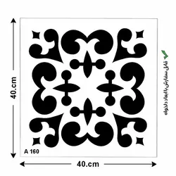 شابلون طرح مربع کد A 160 ابعاد 40*40