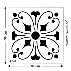 شابلون طرح مربع کد A 148 ابعاد 30*30