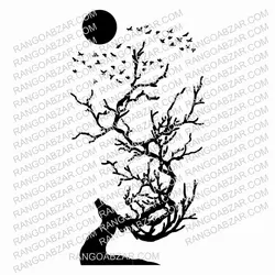 شابلون کد K 157 طرح گوزن ابعاد 50*80