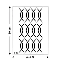 شابلون کد E 50 ابعاد 40*80