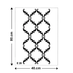 شابلون کد E 28 ابعاد 40*80