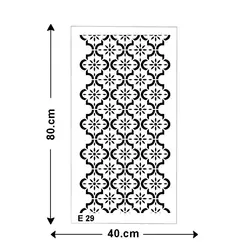 شابلون کد E 29 ابعاد 40*80