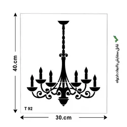 شابلون طرح هنری کد T 92 ابعاد 40*30