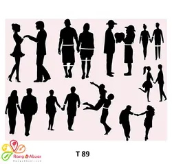 شابلون کد T 89 ابعاد ۴۰*۳۰