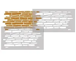 شابلون کد E 58 آجر ابعاد ۸۰*۴۰