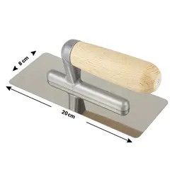 ماله استیل GSB کد SB405E (طول20 و عرض 8 سانتی متر) دسته چوبی کوچک