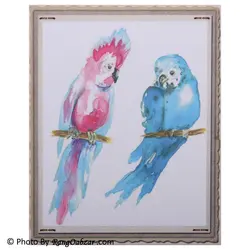 ترانسفر پارچه کادنس طرح طوطی سایز A4