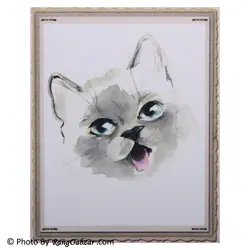 ترانسفر پارچه کادنس طرح گربه سایز A4