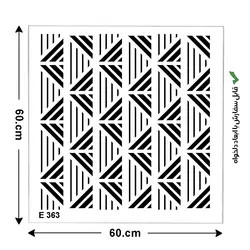 شابلون طرح هندسی کد E 363 ابعاد 60*60