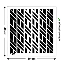 شابلون طرح هندسی کد E 360 ابعاد 40*40