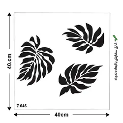 شابلون طرح برگ کد Z 646 ابعاد 40*40