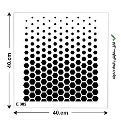 شابلون طرح هندسی کد E 382 ابعاد 40*40