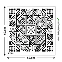 شابلون طرح پرشین کد E 385 ابعاد 60*60