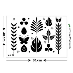 خرید شابلون دیواری و پتینه طرح گل | فروش اینترنتی انواع شابلون و رنگ و ابزار هنری و...
