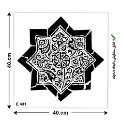 خرید شابلون دیواری و پتینه طرح گل | فروش اینترنتی انواع شابلون و رنگ و ابزار هنری و...