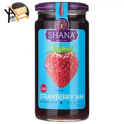 مربای توت فرنگی شیشه 570 گرم شانا - استاف مارکت | فروش عمده سازمانی B2B