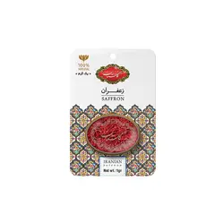 زعفران کارتی یک گرمی طرح خاتم گلستان