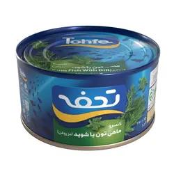 کنسرو تن ماهی هوور تحفه 180 گرمی با شوید بسته 24 عددی