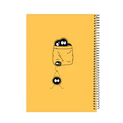 دفتر جلد سخت 100 برگ طرح میکروب بازیگوش - پدیده نقش