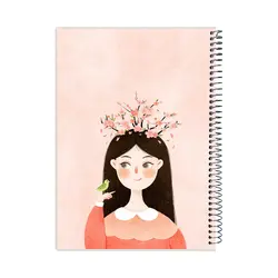 دفتر مشق گلاسه روکشدار 100 برگ طرح شکوفا - پدیده نقش