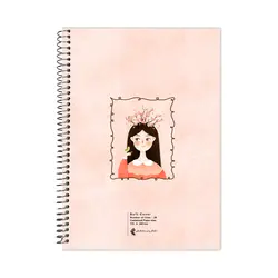 دفتر مشق گلاسه روکشدار 100 برگ طرح شکوفا - پدیده نقش