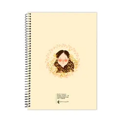 دفتر مشق گلاسه روکشدار 100 برگ طرح گندم - پدیده نقش