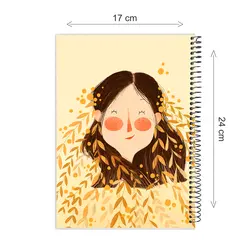 دفتر مشق گلاسه روکشدار 100 برگ طرح گندم - پدیده نقش