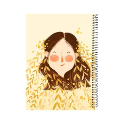 دفتر مشق گلاسه سلفونی 60 برگ طرح گندم - پدیده نقش