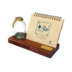 تقویم رومیزی چوبی 1402 Plant Place اصل فصل ها - پدیده نقش