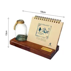 تقویم رومیزی چوبی 1402 Plant Place اصل فصل ها - پدیده نقش