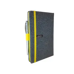 قیمت دفتر یادداشت پارچه ای مدل کبریتی همراه با خودکار|پدیده نقش