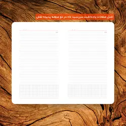 سررسید ماه شمار ۱۴۰۱ مدیریتی کیفی مدل چرمی - پدیده نقش