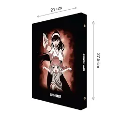کلاسور 26 حلقه مدل کالکشن انیمه طرح Spy x Family - جاسوس و خانواده  کد02 - پدیده نقش