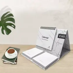 تقویم رومیزی 1403 مدل یادداشتدار مدرن کد 1465