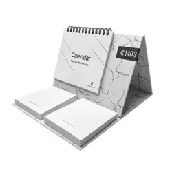 تقویم رومیزی 1403 مدل یادداشتدار مدرن کد 1465