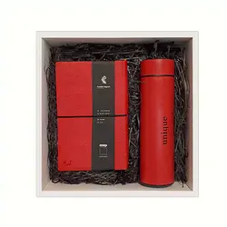 ست سالنامه روز شمار سال 1403 مدل ترمو با فلاسک بسته 2 عددی