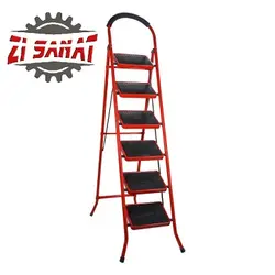 نردبان خانگی 6 پله ایران پایه کد 1205