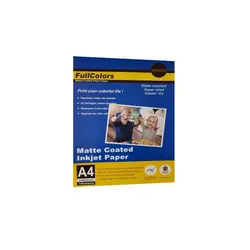 کاغذ کوتد مات فول کالرز سایز A4 وزن 110 گرم 100 برگ