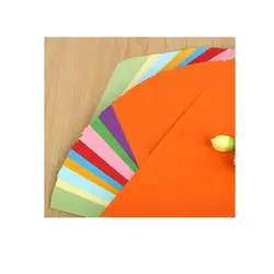 کاغذ پشت چسب دار سایز A4 رنگی(بسته 100عددی تک رنگ)