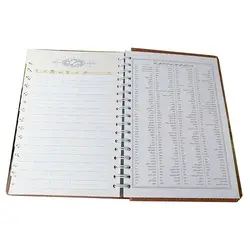 دفتر تلفن چرمی وزیری