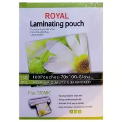 طلق پرس کارت 7/*10 سانتی متر 150 میکرون رویال بسته 100 عددی