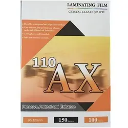 طلق پرس کارت AX مدل 150 میکرون سایز 12×9 سانتی متر بسته 100 عددی