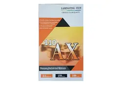 طلق پرس کارت AX مدل 150 میکرون سایز A4 بسته 100 عددی