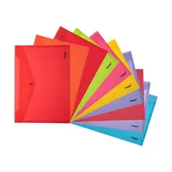 پوشه دکمه دار فوسکا سایز A4 بسته 10 عددی