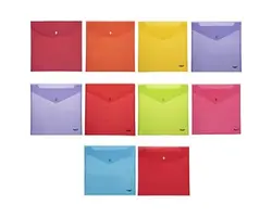 پوشه دکمه دار فوسکا سایز A4 بسته 10 عددی