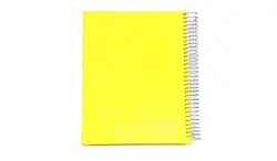 دفتر خطی 200 برگ ساده جلد طلقی فنر تک