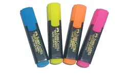 ماژیک علامت گذار فابر کاستل مدل کلاسیک بسته 4 رنگ