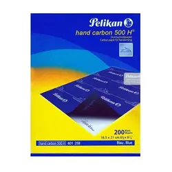 کاغذ کاربن آبی مدل پلیکان سایز A4 _ بسته 100 عددی