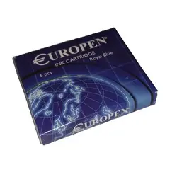 کارتریج جوهر خودنویس یوروپن بسته 6 عددی